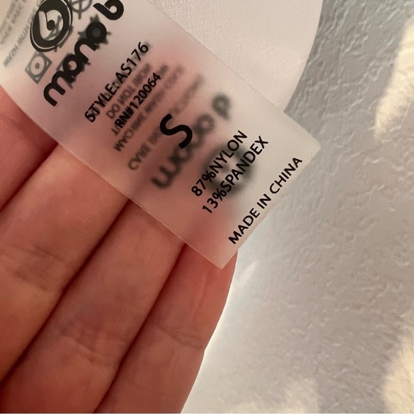 Mono b Size Small White Brown Black Leopard Print Plunge V-Neck One-Piece - Picture 7 of 8